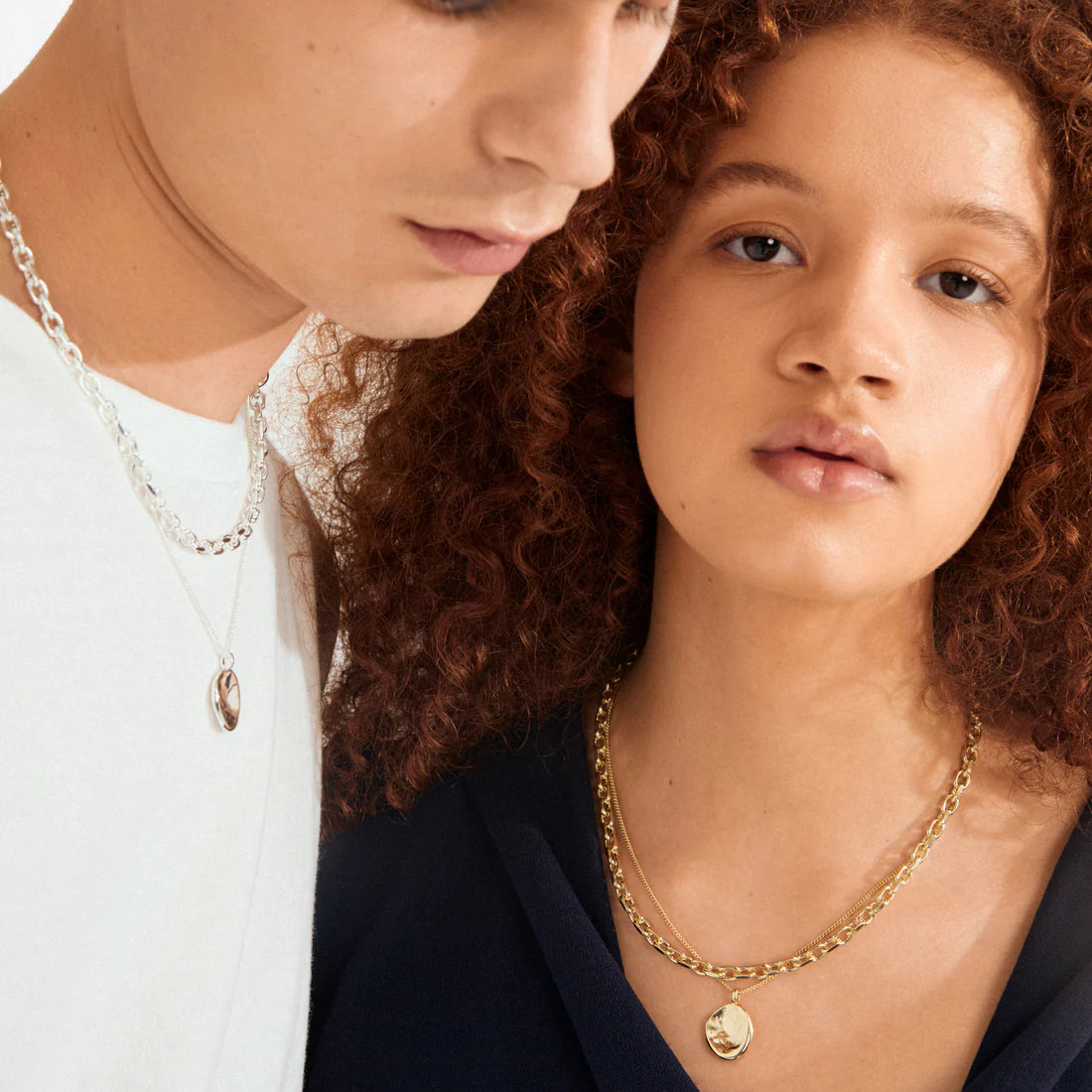 Sparkle 2 in 1 set gold plated