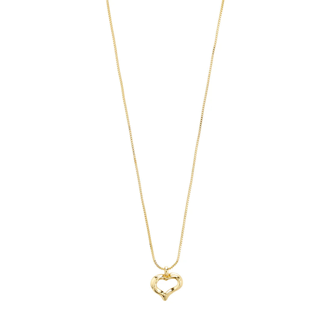 Iris heart necklace