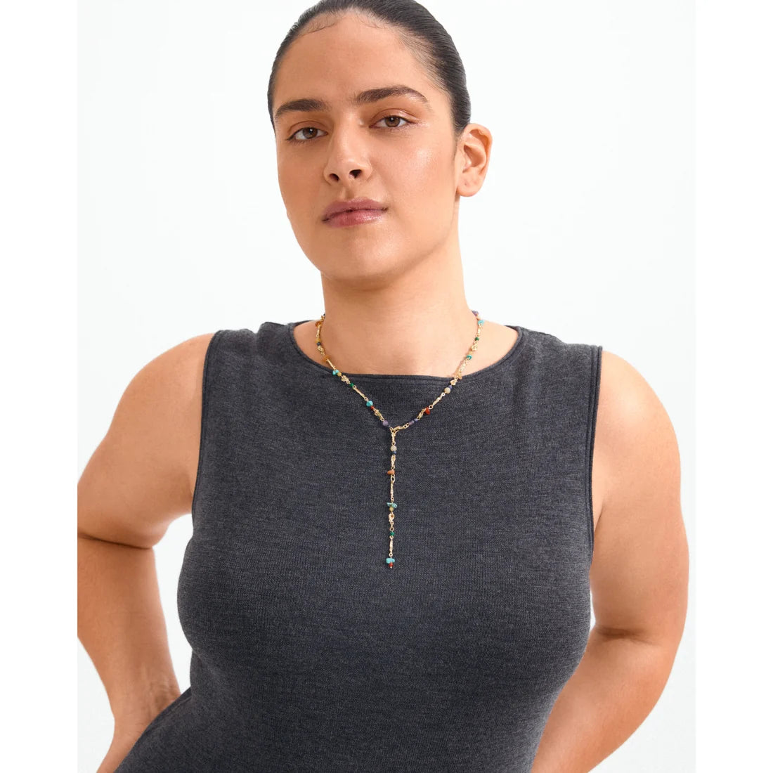 Trace necklace multi