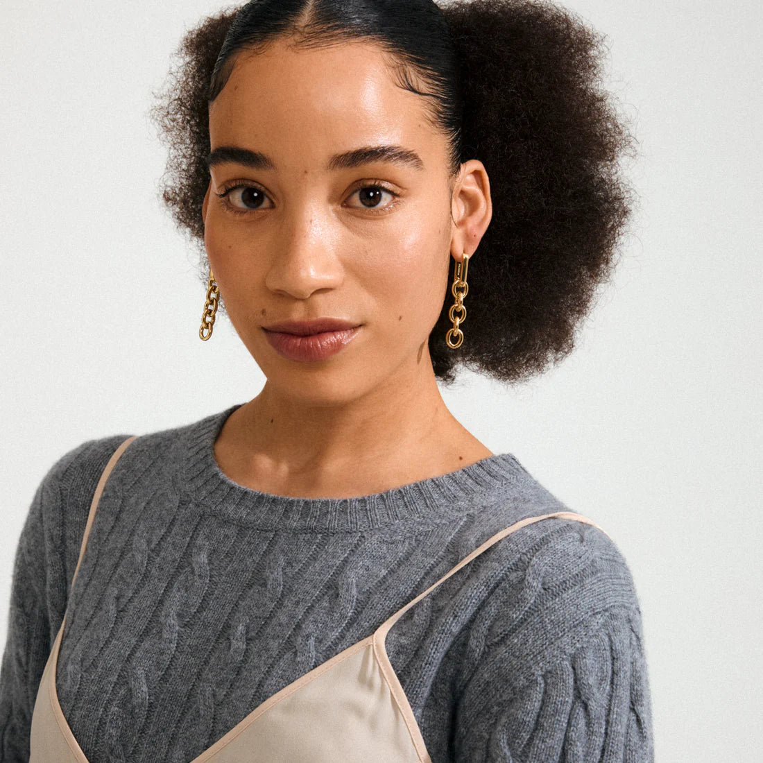 Phase earrings gold