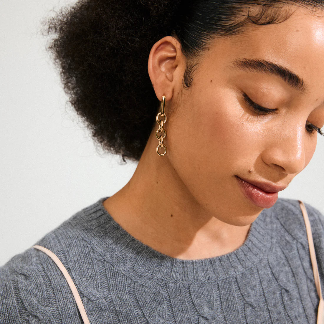 Phase earrings gold