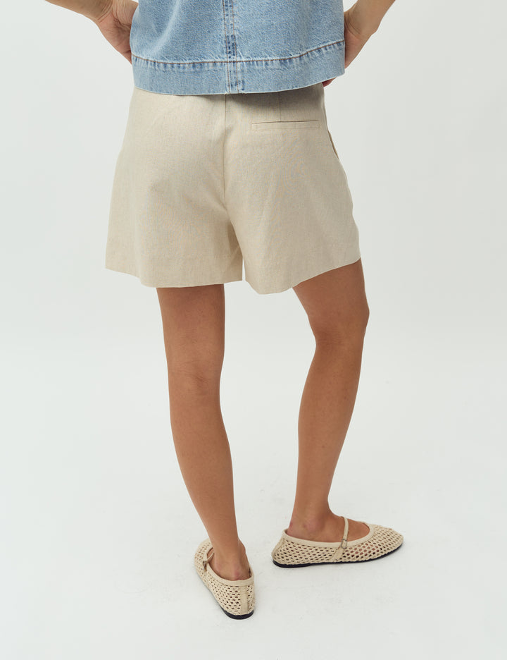 Cristiana shorts natural linen