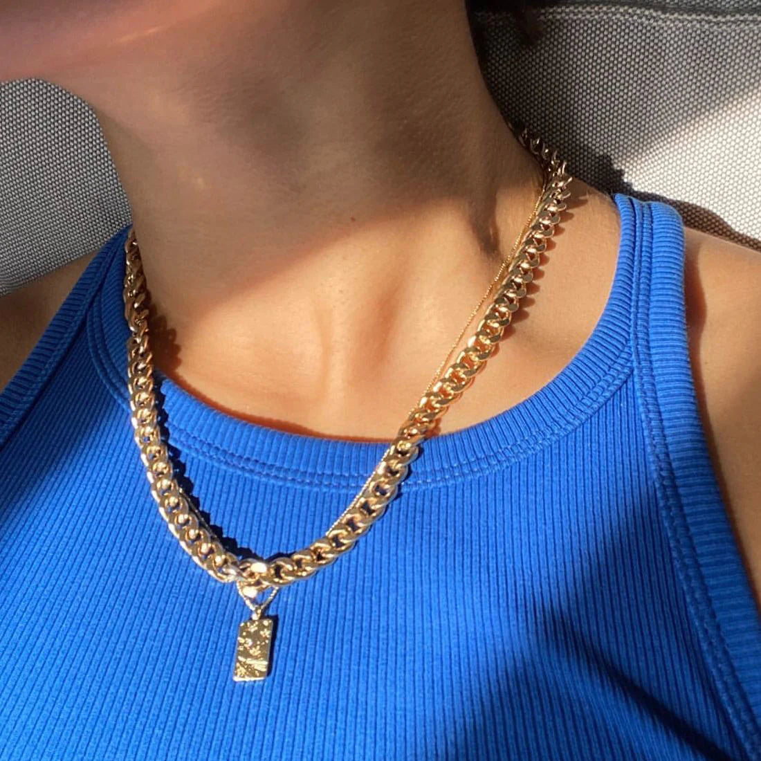 Fuchsia kabelketting fijn