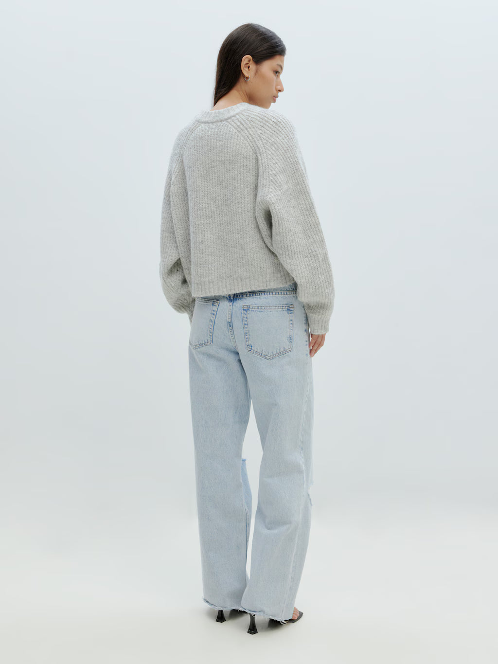 Rani bomber cardigan grey