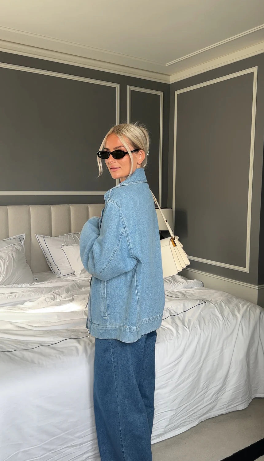 Iben jacket blue wash