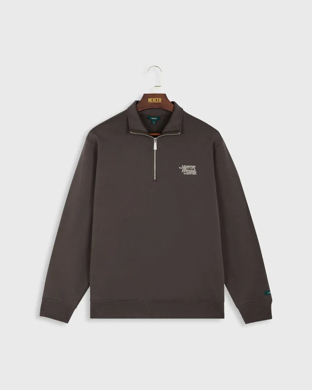 The mercer quarter zip brown