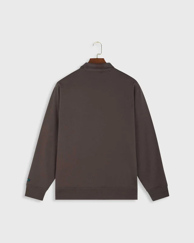The mercer quarter zip brown