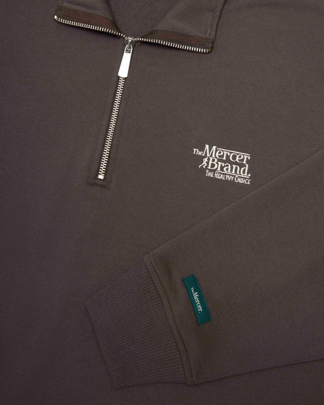 The mercer quarter zip brown
