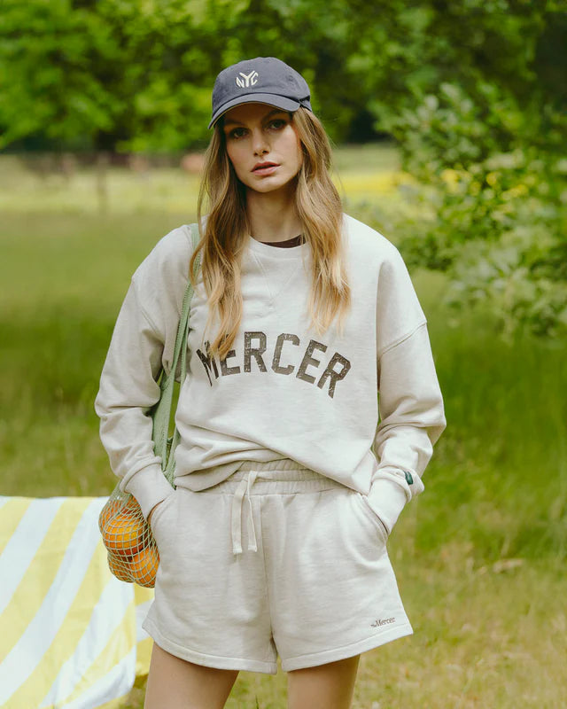 The mercer sweat short off white