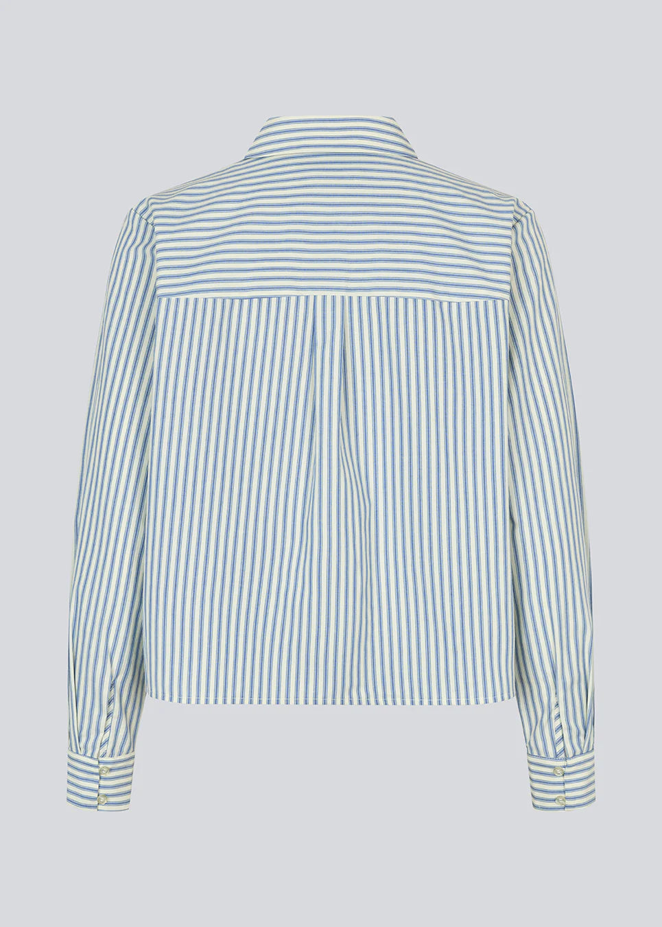 Nikko shirt white blue stripe