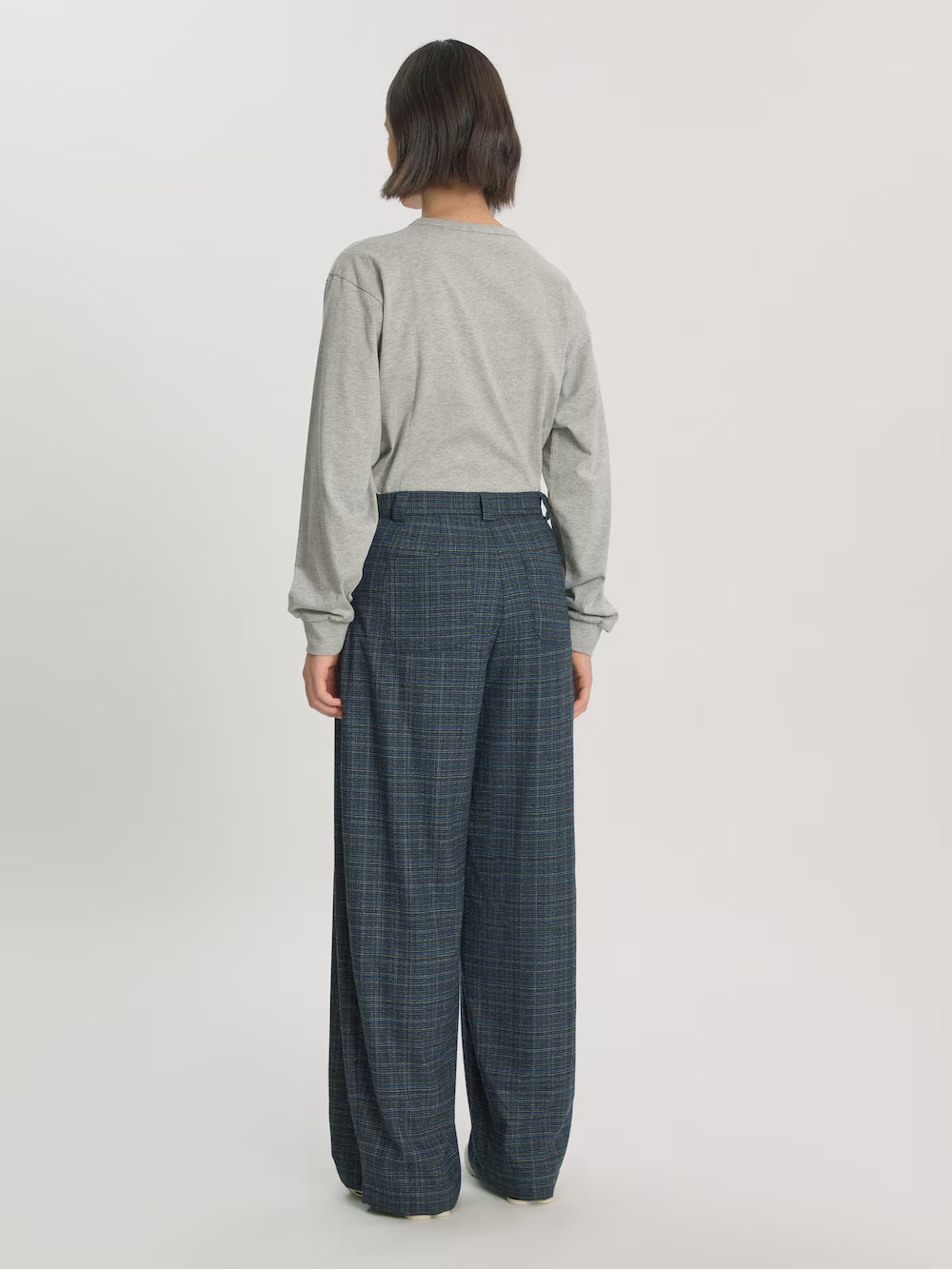 Marou grey blue check