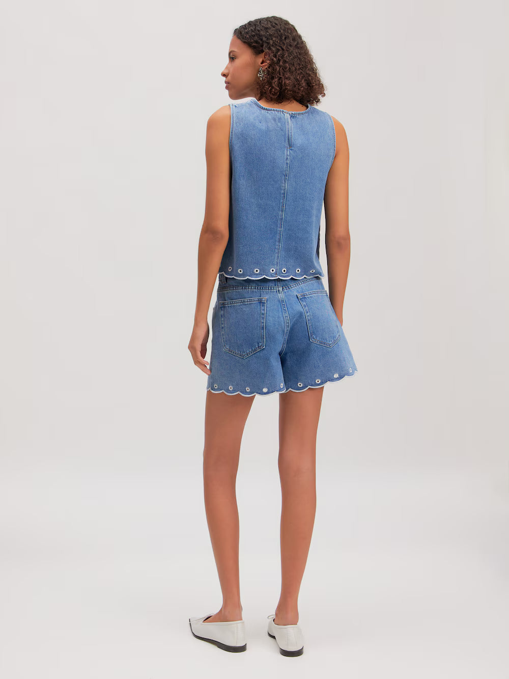 Cecelia top light blue denim