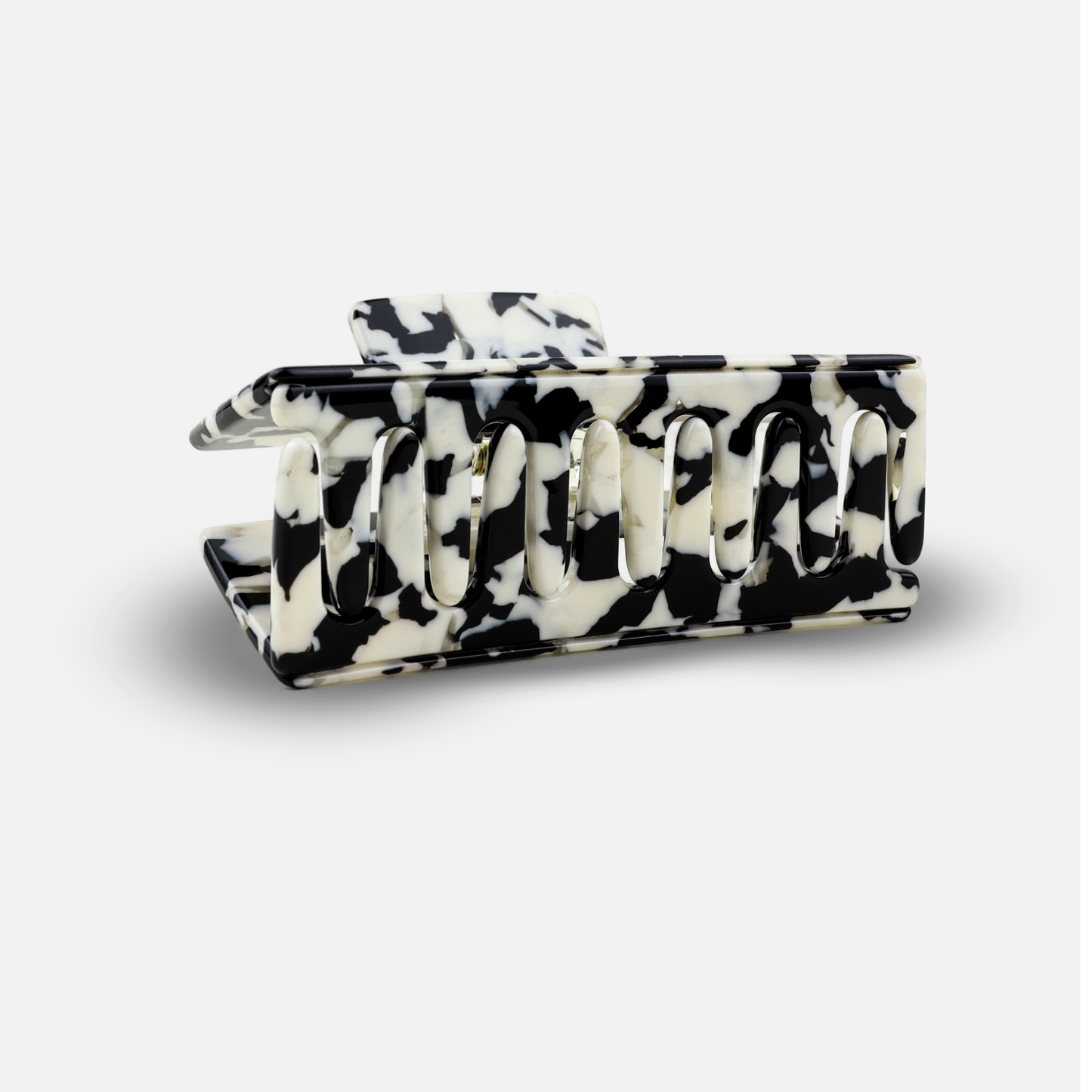 Haarclip Crush in zwart marmerlook