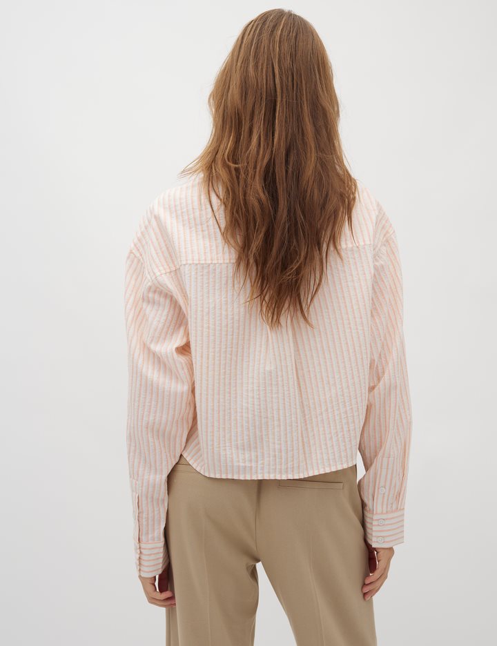 Emmelia shirt orange stripe