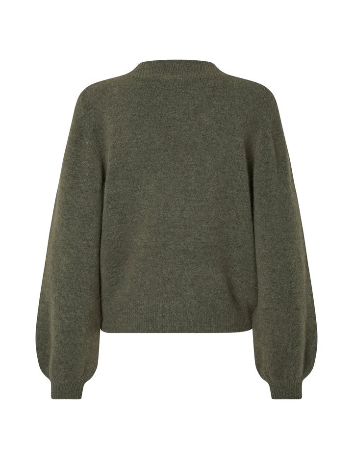 Molenda knit green leaf