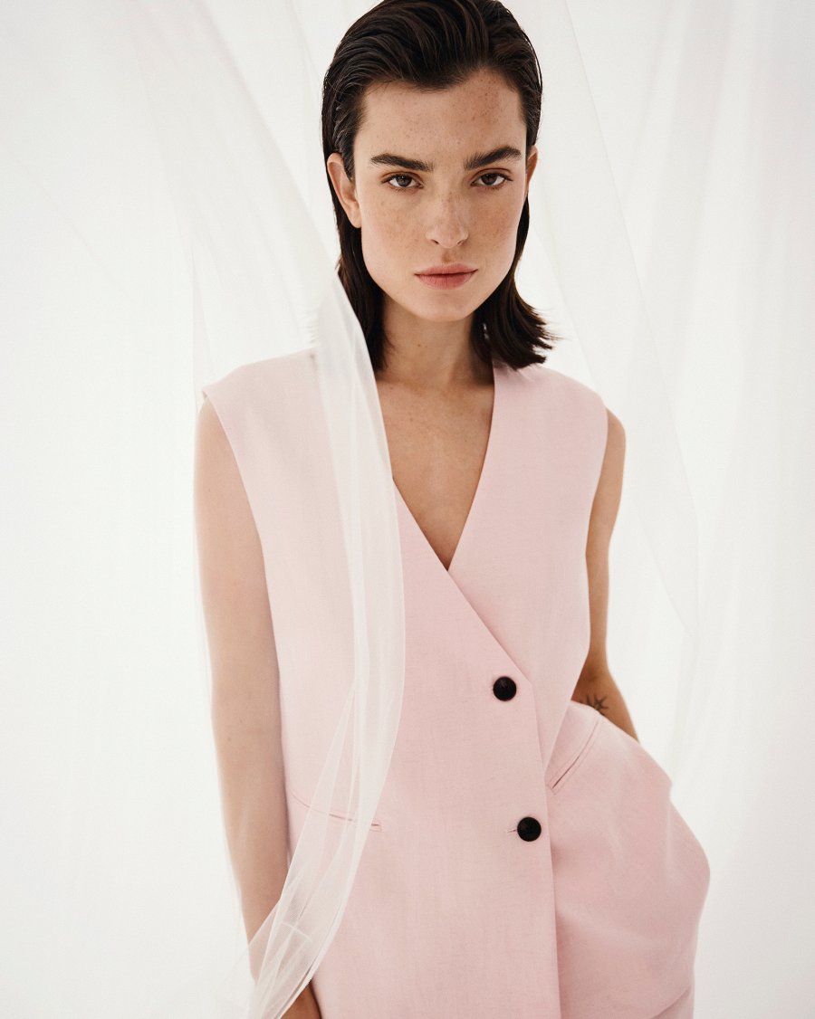 Franciska waistcoat lotus