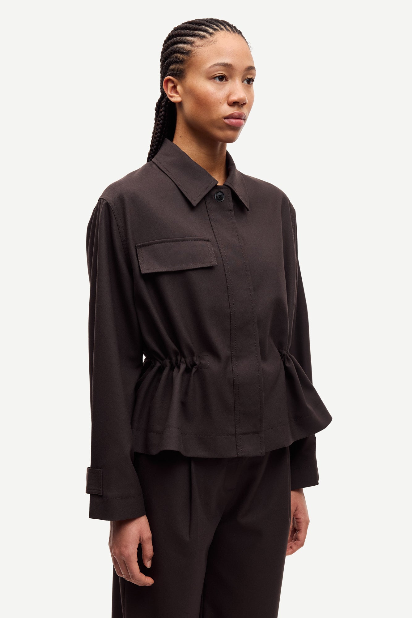 Salixa jacket black coffee