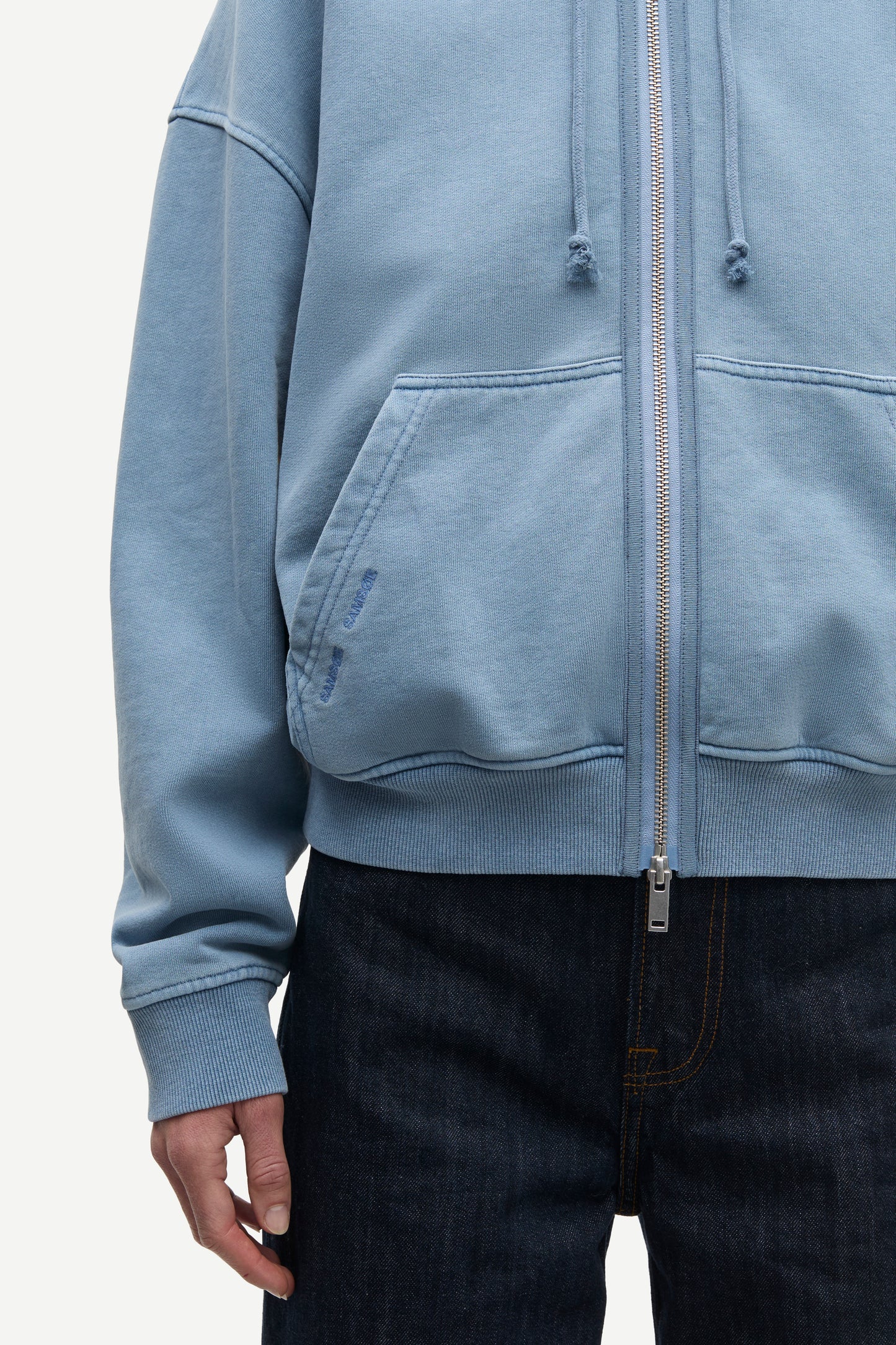 Sava hoodie wind blue pigment