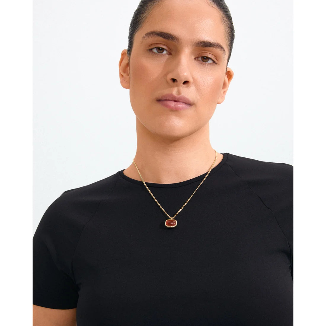 Now necklace gold/red