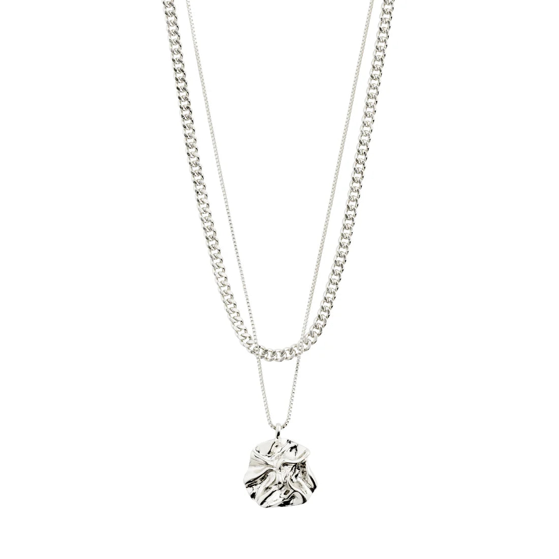 Willpower necklace 2 in 1 set silver