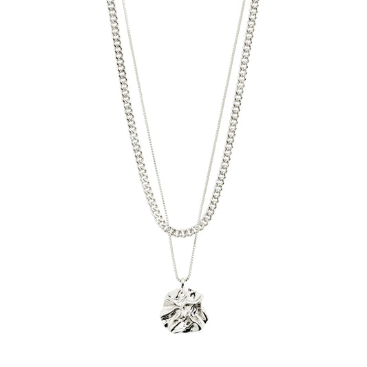 Willpower necklace 2 in 1 set silver