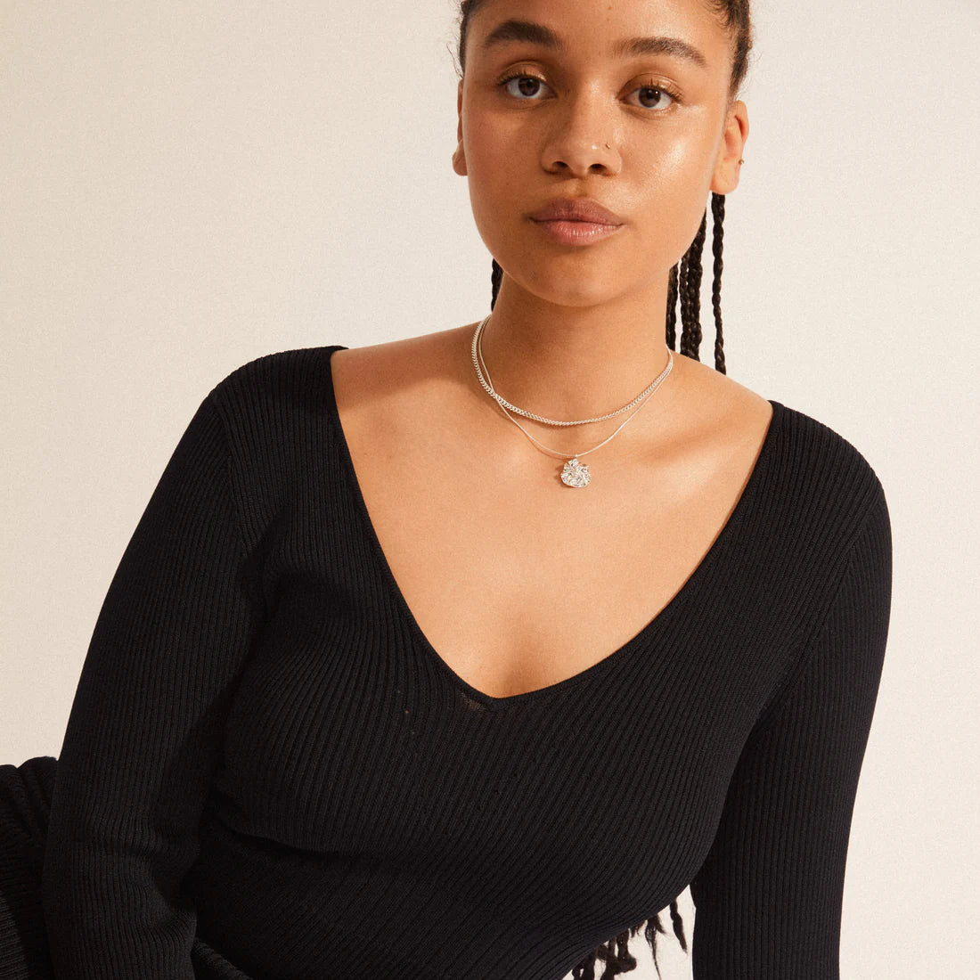 Willpower necklace 2 in 1 set silver