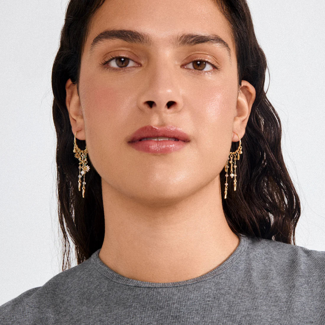 Prism hoops gold