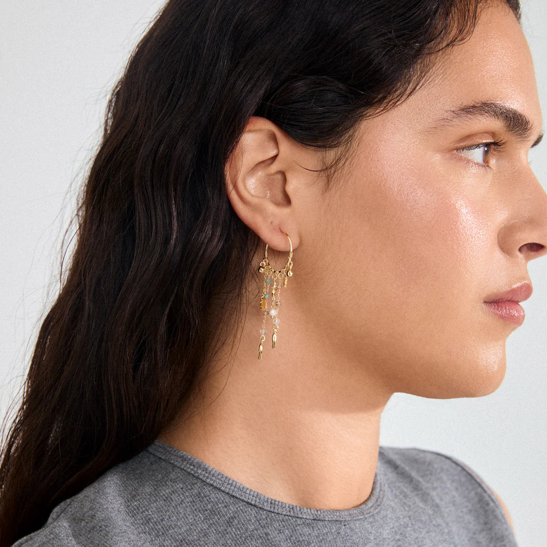 Prism hoops gold