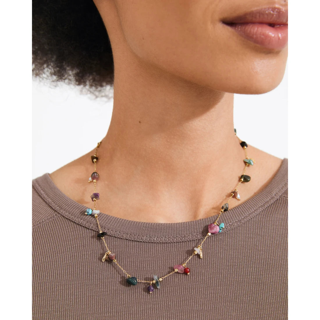 Here necklace mulit gold