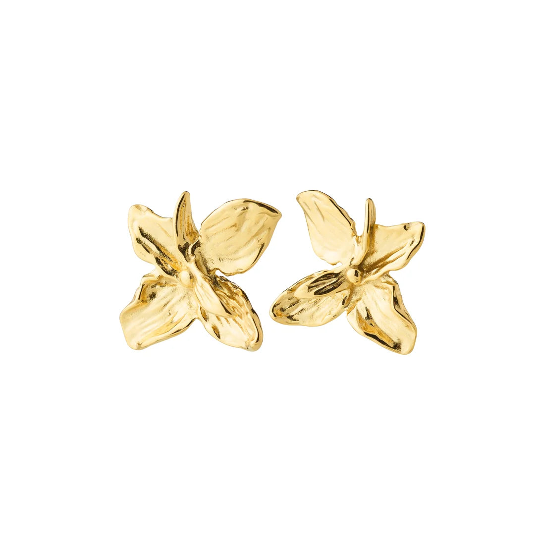 Trace flower earrings