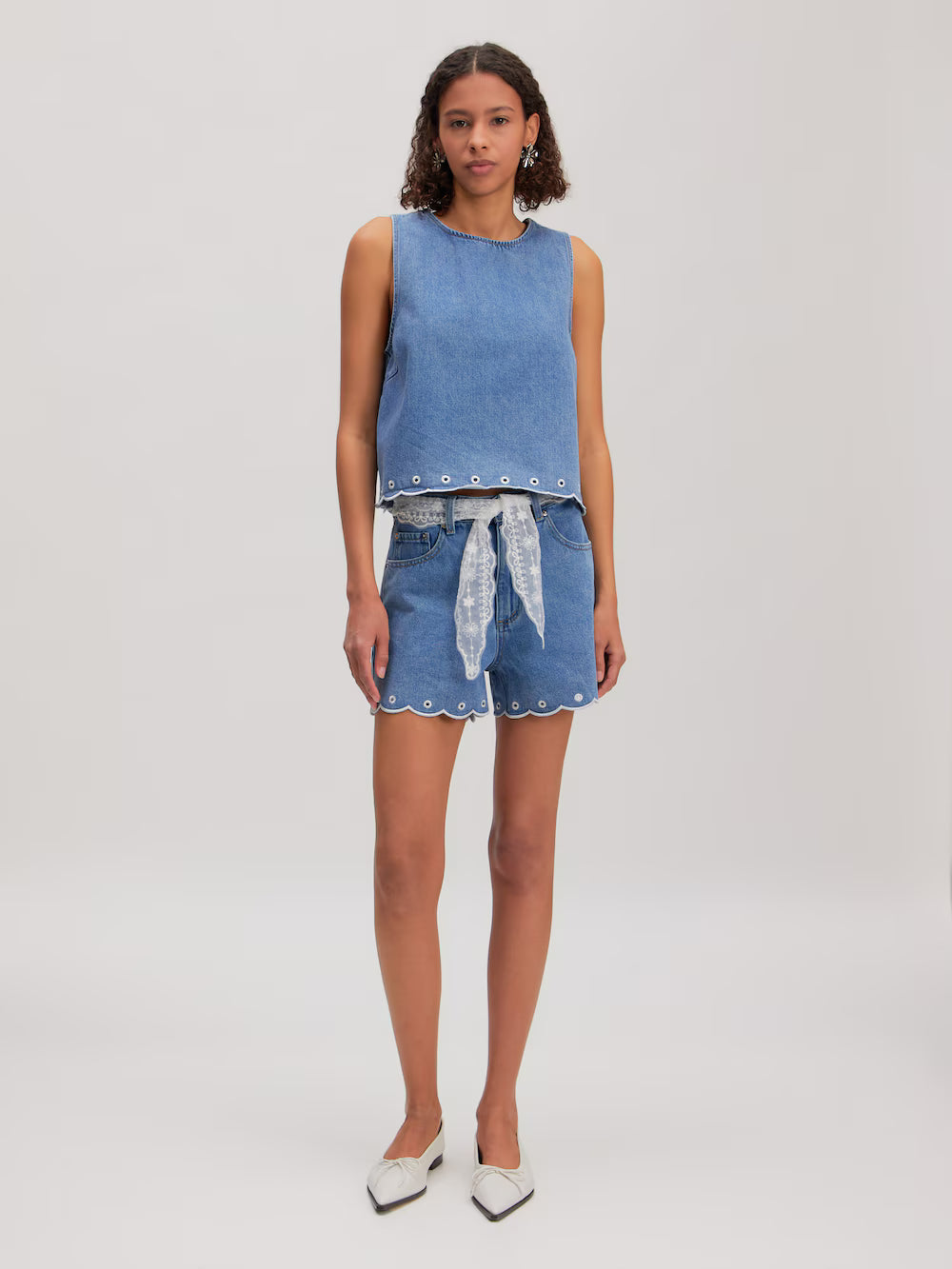 Cecelia top light blue denim
