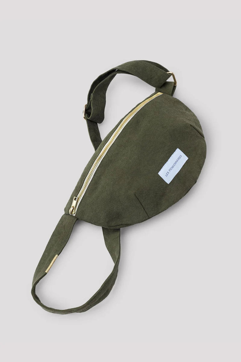 Sac banane vert capre