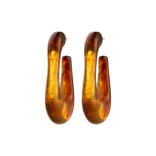 Elijah earrings brown