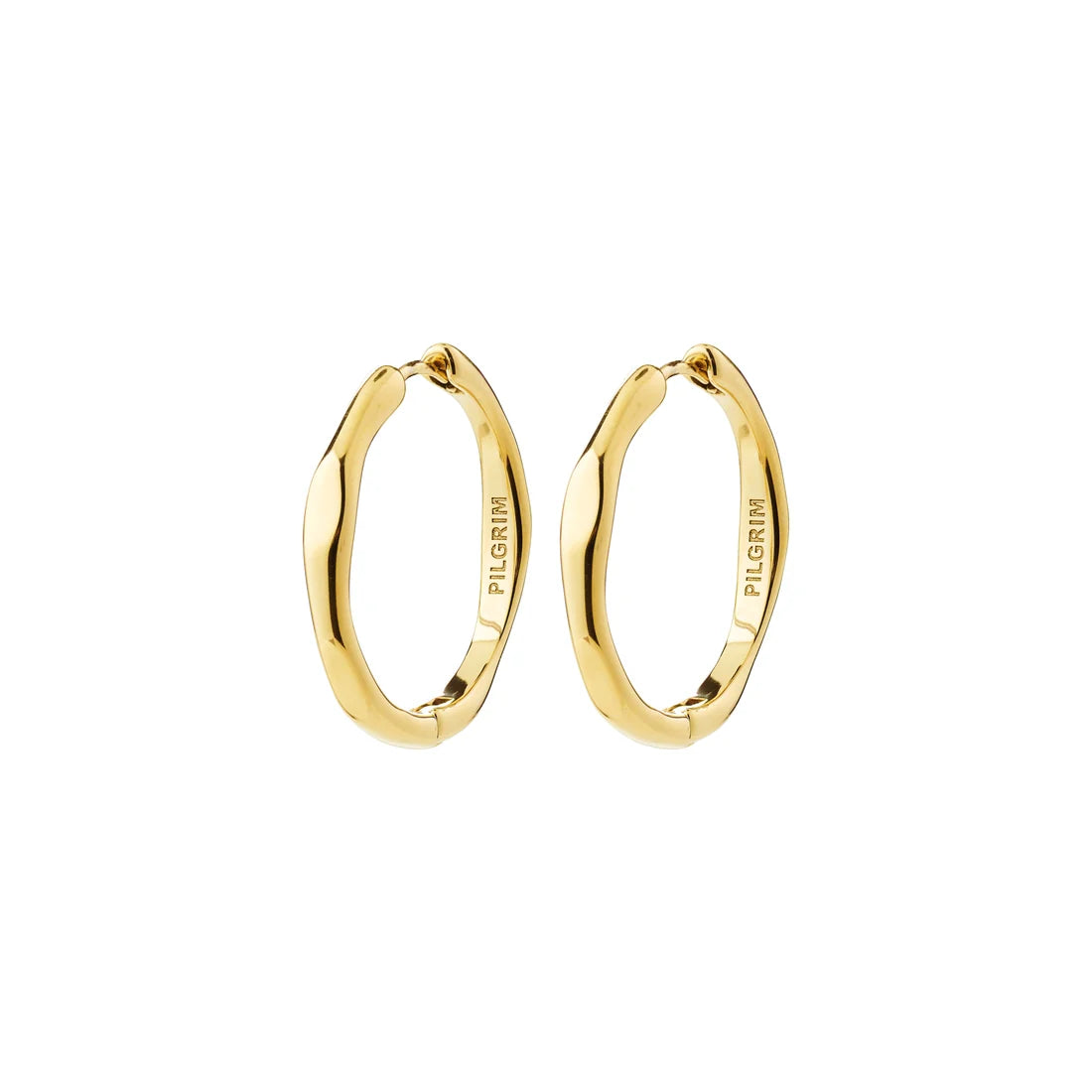 Inner hoop earrings gold