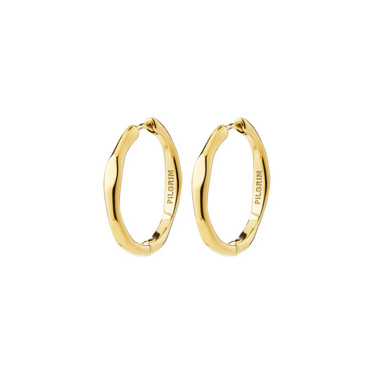 Inner hoop earrings gold