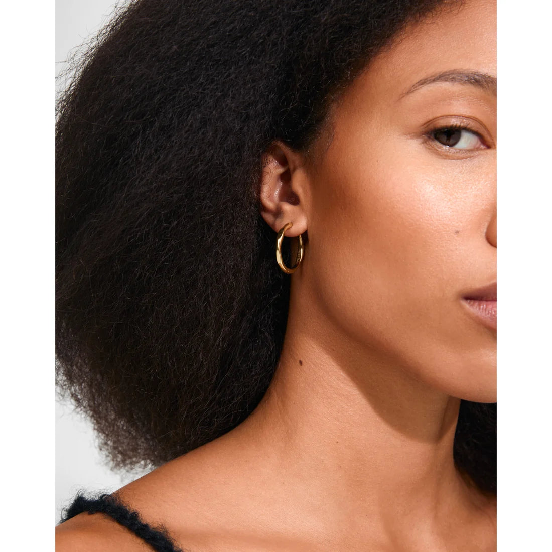 Inner hoop earrings gold
