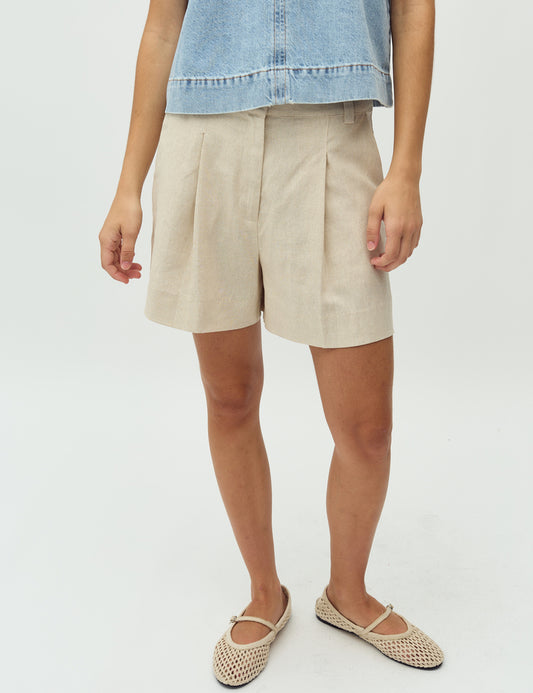 Cristiana shorts natural linen
