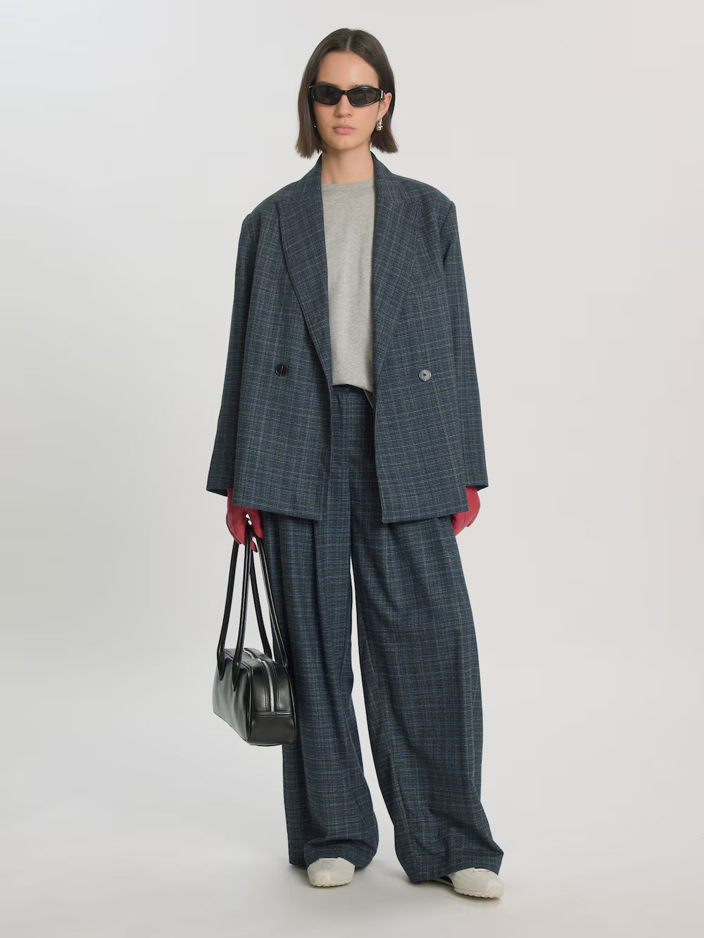 Camilo blazer grey blue check