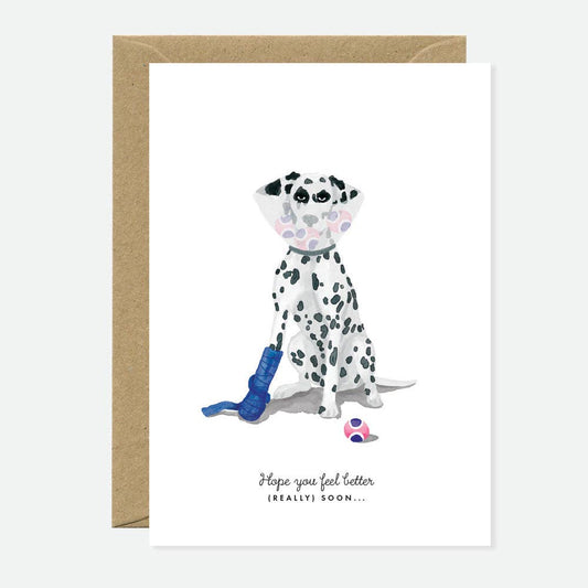 Beterschap Hond - Wenskaart