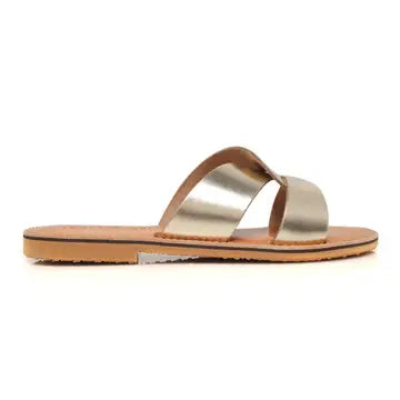 Isabella gold sandals