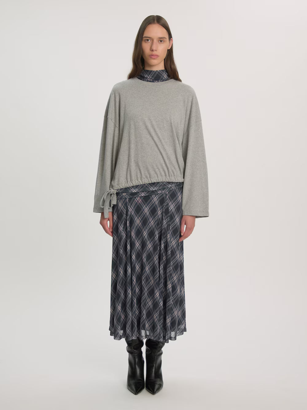 Ilse longsleeve grau