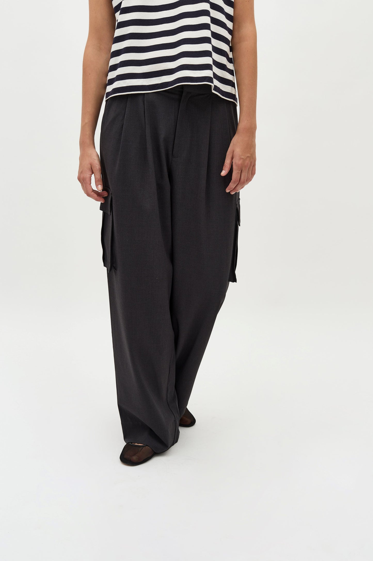 Willah pants charcoal melange