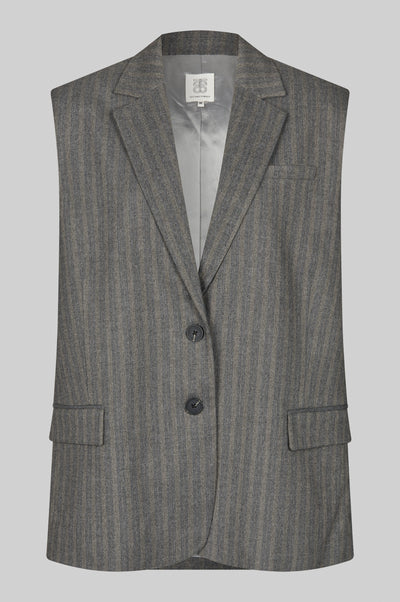 Hollanda waistcoat grey melange