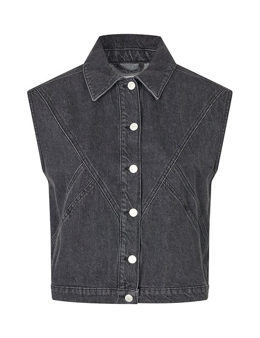 Kastine jacket black washed