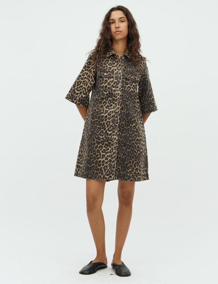 Mira dress leopard mist