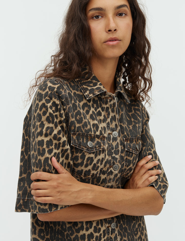 Mira dress leopard mist
