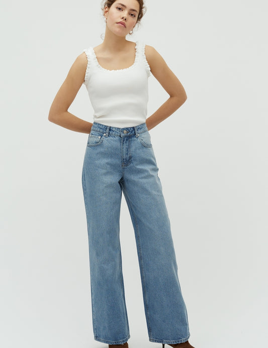 Amarillo jeans light blue brushing