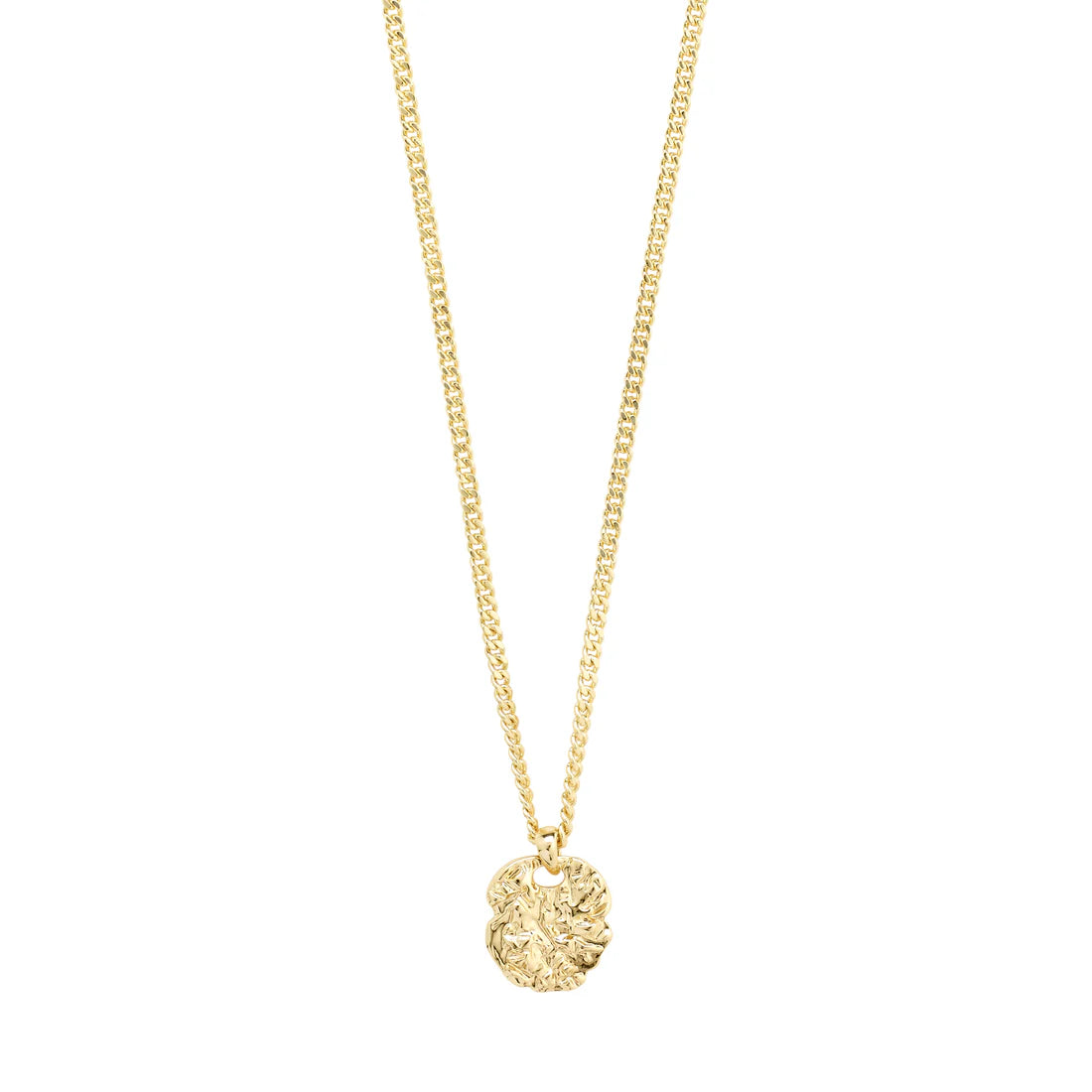 Scottie coin necklace gold