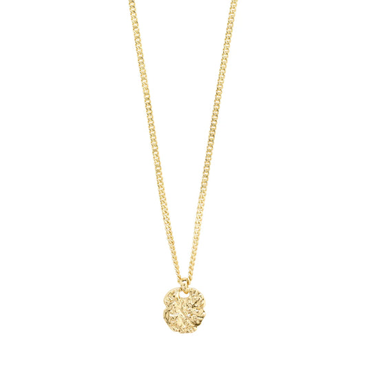 Scottie coin necklace gold