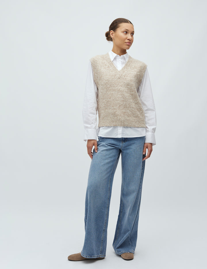Allia knit oaty melange
